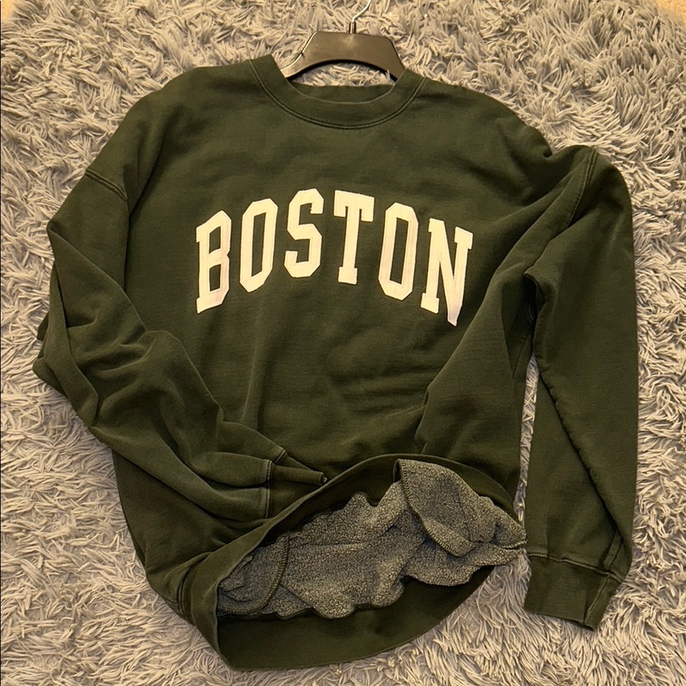 PacSun Green Boston Crewneck